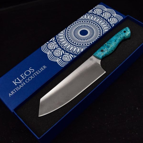 Bunka bois stabilisé turquoise