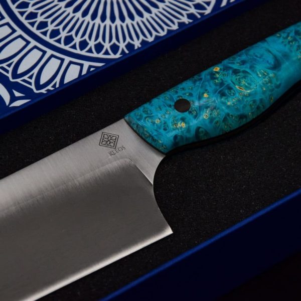 Bunka bois stabilisé turquoise