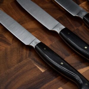 6 Couteaux de table - Ebène du Gabon