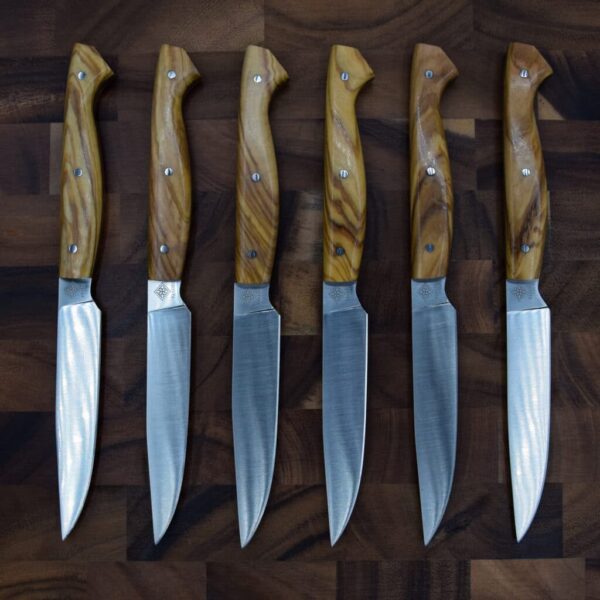 6 Couteaux de table - Olivier