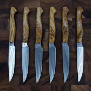 6 Couteaux de table - Olivier