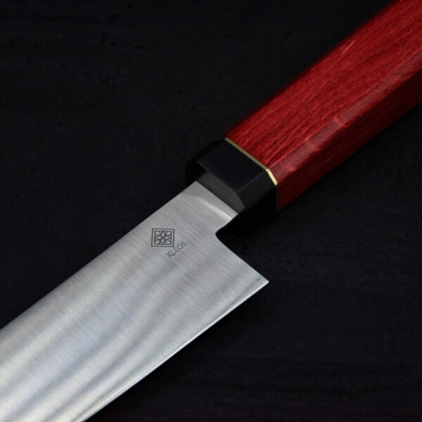 Couteau de cuisine japonais Gyuto en charme rouge