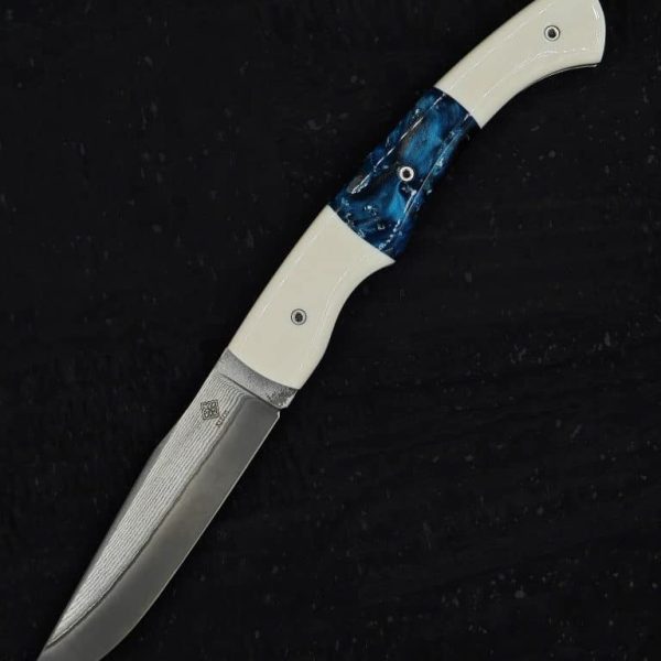 Couteau pliant Lykos Elforyn et résine