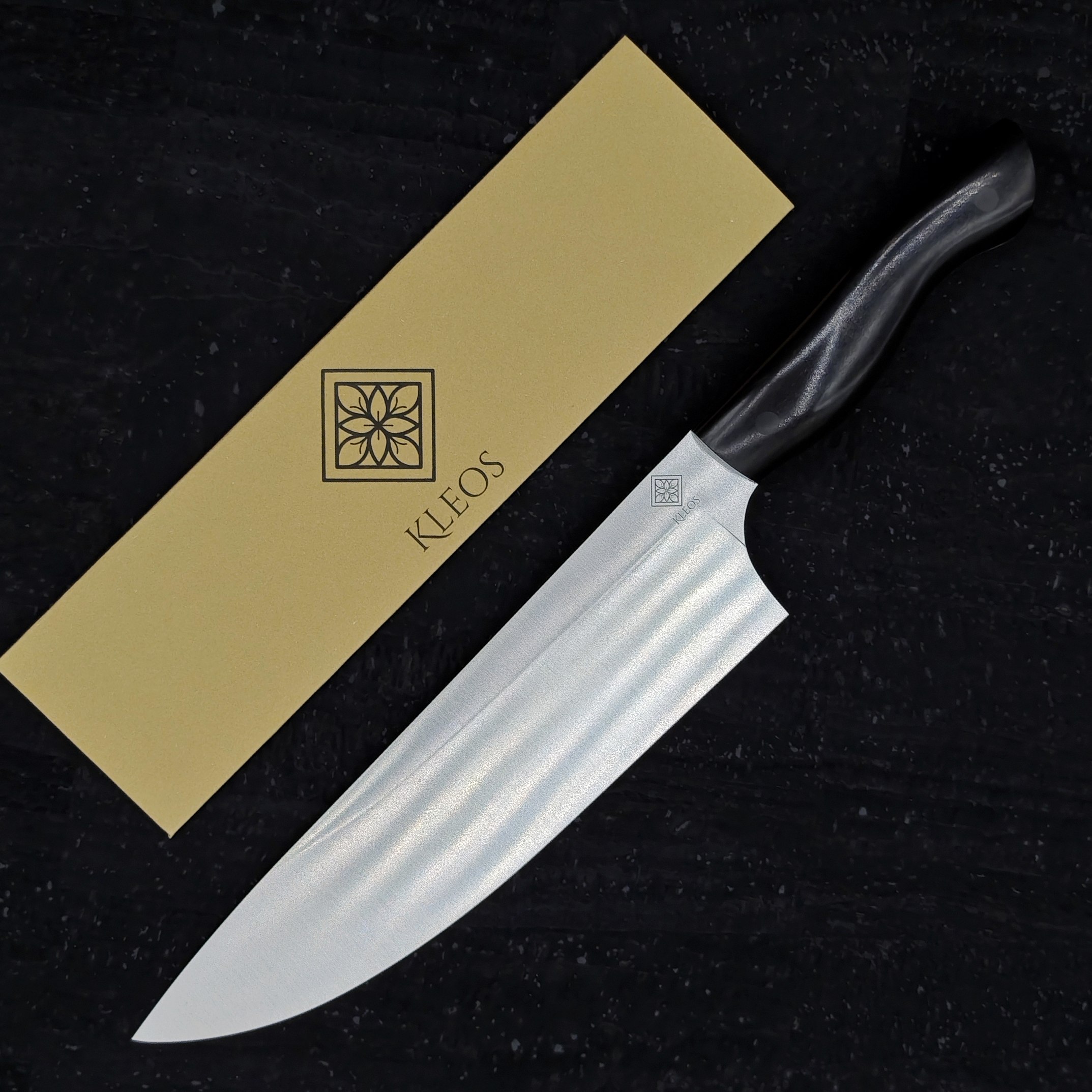 Éminceur en ébène du Gabon. bois précieux Fourreau Kraft